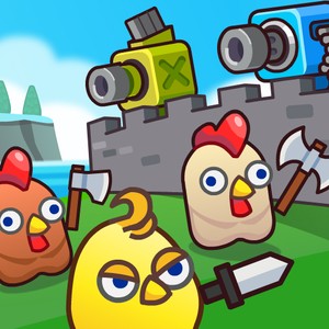 Merge Cannon: Chicken Defense online