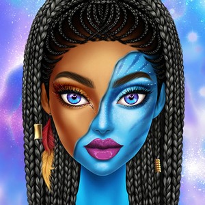 Blue Girls Makeup online