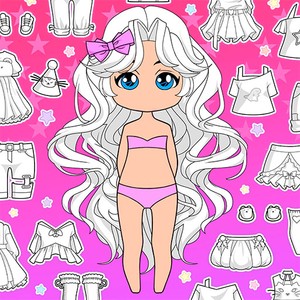 Chibi Doll Coloring & Dress Up online