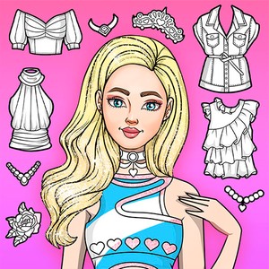 Girl Coloring Dress Up Games - Online Games - Cookh5 Game